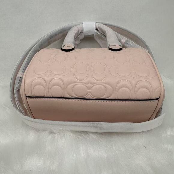 Coach Mini Rowan Crossbody Bag In Signature Leather In Blush NWT CY743 - Picture 4 of 12